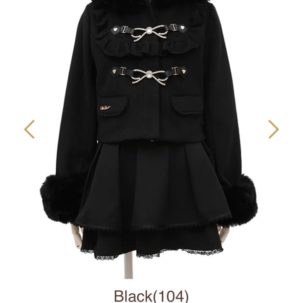 리즈리사 비쥬 숏코트 블랙