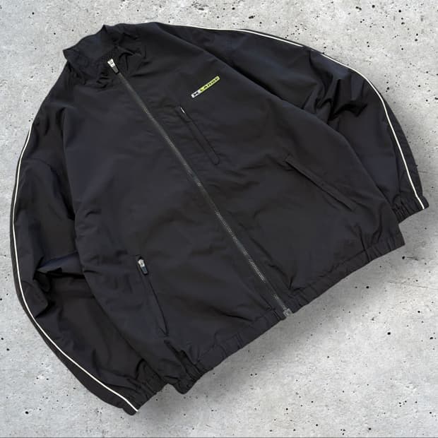 [L] XLARGE 엑스라지 블랙 라인 바람막이 자켓 D30