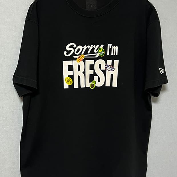 NEW ERA 뉴에라 그래픽 남자 반팔티셔츠 블랙 라운드넥 L 100