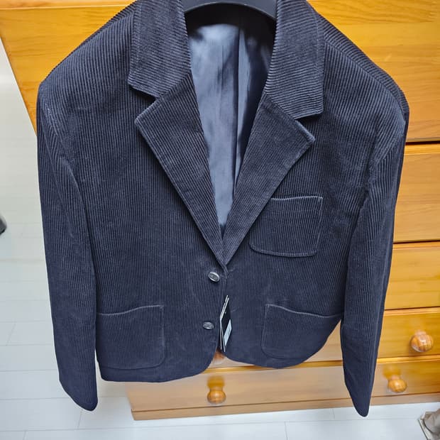 새상품 무신사스탠다드 시티 워커스 코듀로이 블레이저 블랙