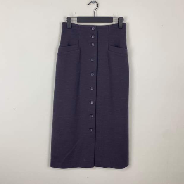 미쏘니 Missoni 울 단추 롱스커트 42 <505>