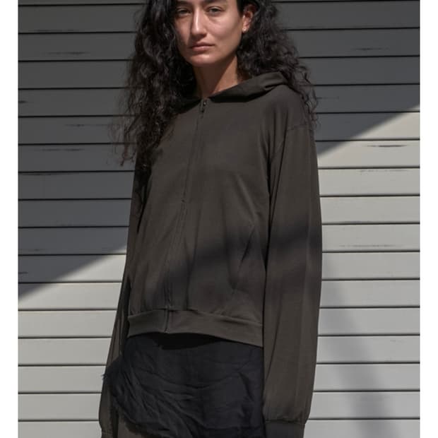Mudule lounge 후드집업 olive