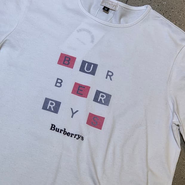 Burberry 버버리 화이트 반팔티