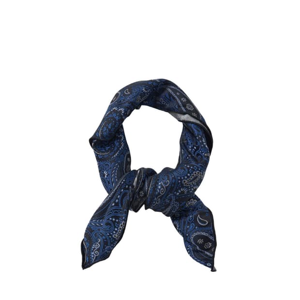 해칭룸 Paisley Bandana Scarf Blue