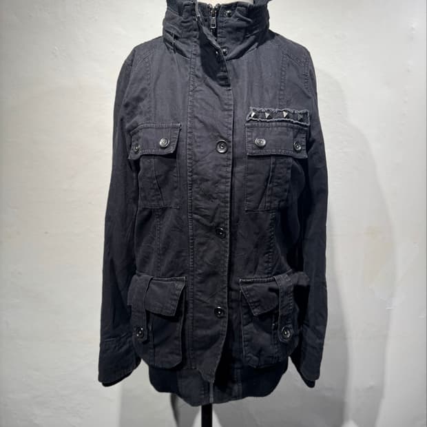 Jessy Logan Y2K Studded Black Jacket
