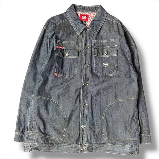 ECKO UNLTD 에코 언리미티드 힙합 올드스쿨 데님 자켓 XL