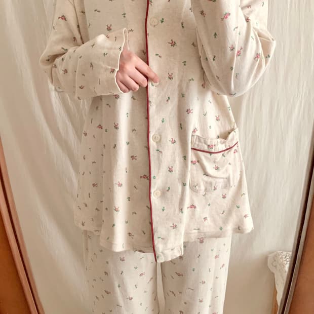 핀터레스트 잔꽃 파자마