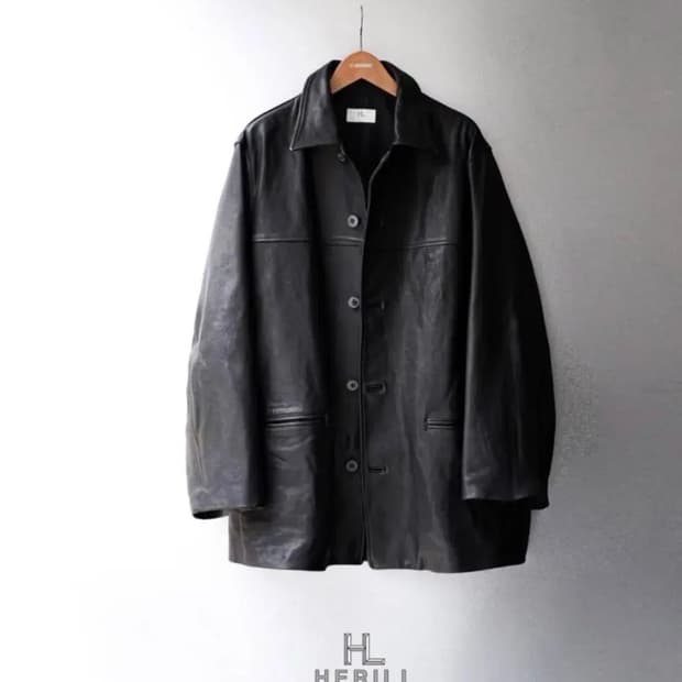헤릴가죽카코트 사이즈 교환 및 판매