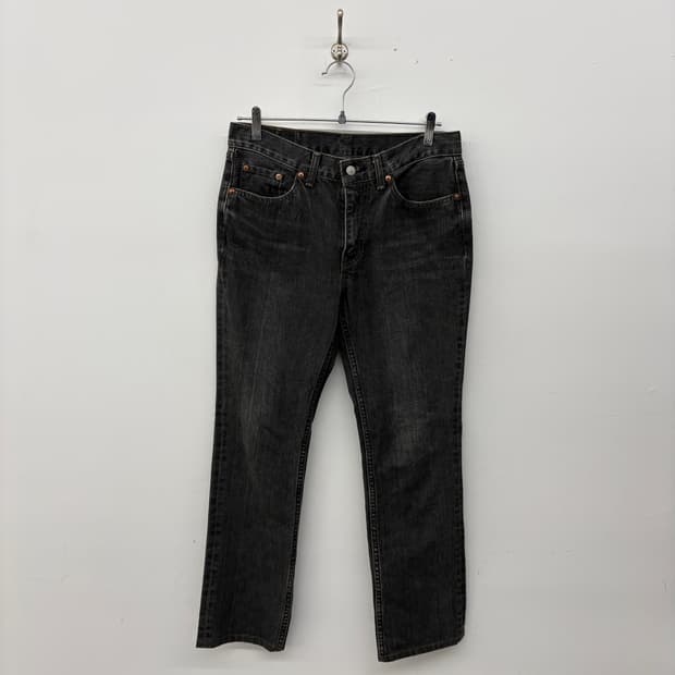 리바이스w502 블랙 데님 청바지
