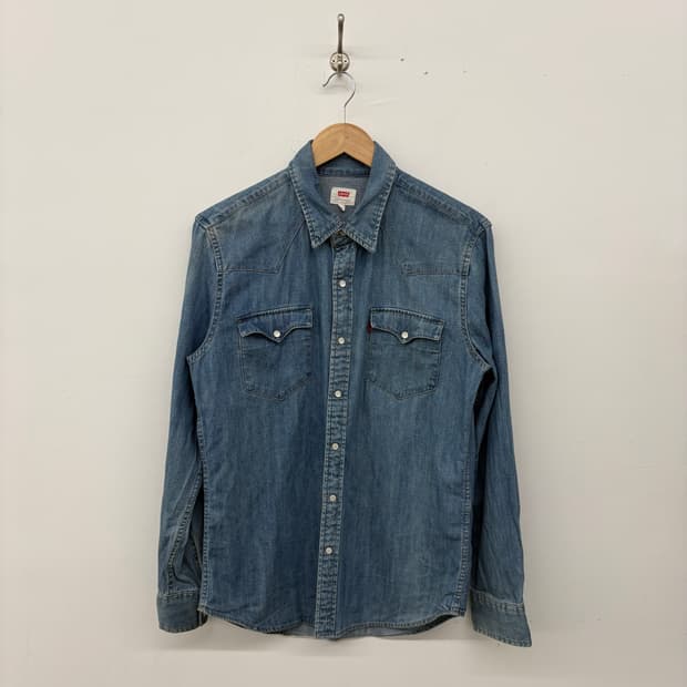 리바이스 데님 웨스턴 셔츠 청남방 남성M