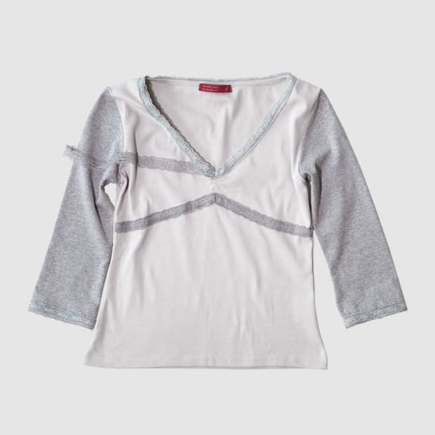 인앤양인하모니 lace top grey