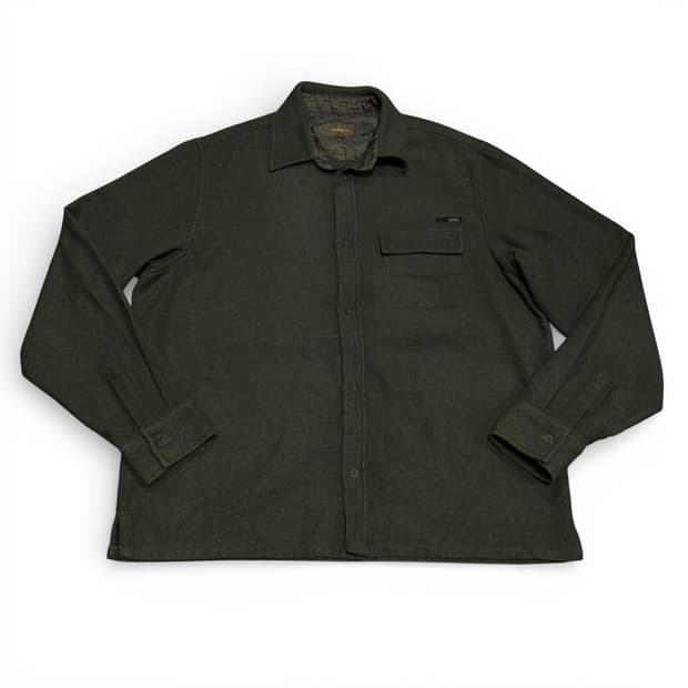 XL 캘빈클라인 CK 카키스 원포켓 울 셔츠