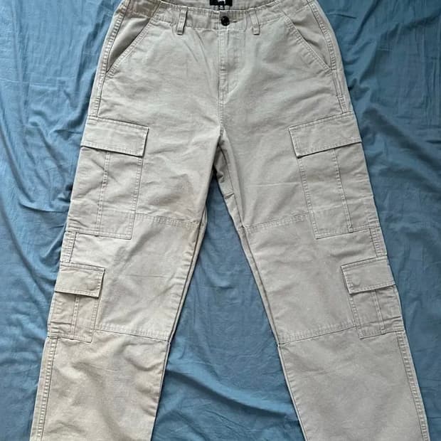 [s] 스투시 립스탑 서플러스 카고 팬츠 올리브