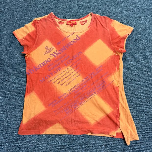 비비안웨스트우드 레드라벨 빈티지 반팔티