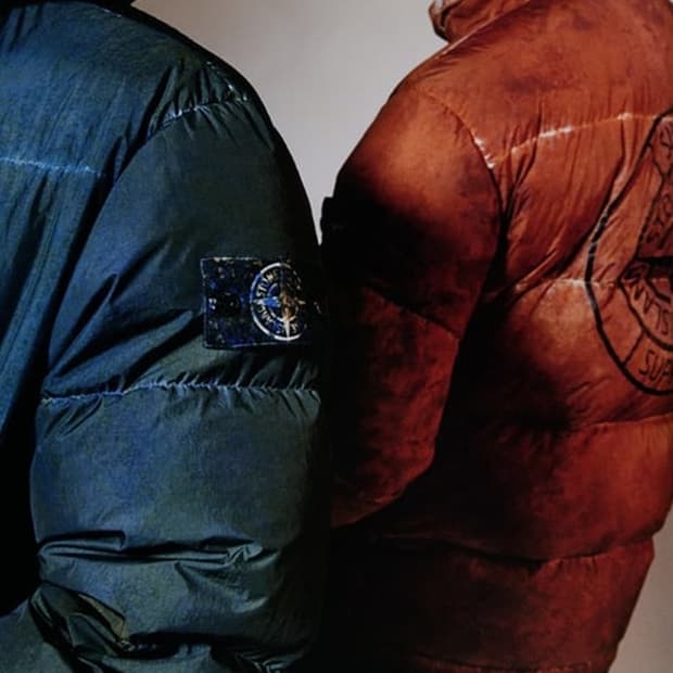 [M] 슈프림 스톤아일랜드 크링클랩스 다운 코랄