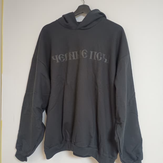 YZY 이지 블랙독 후드 2사이즈