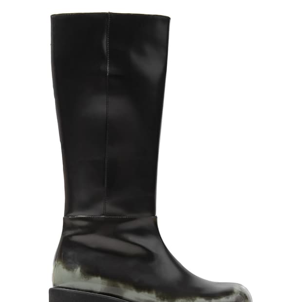 (새상품/택o) Cerric STAINED MIDI BOOTS