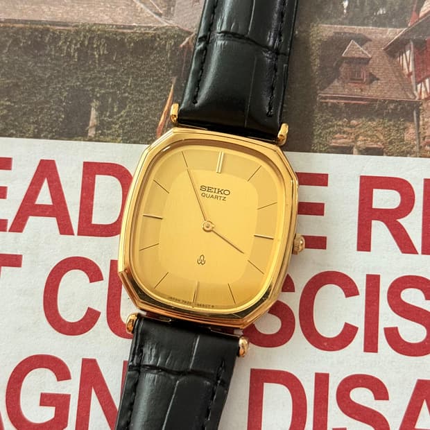 Seiko 세이코 쿼츠 스퀘어 골드 1980-1990