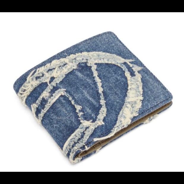 새상품) 디젤 빈티지 데님 반지갑
