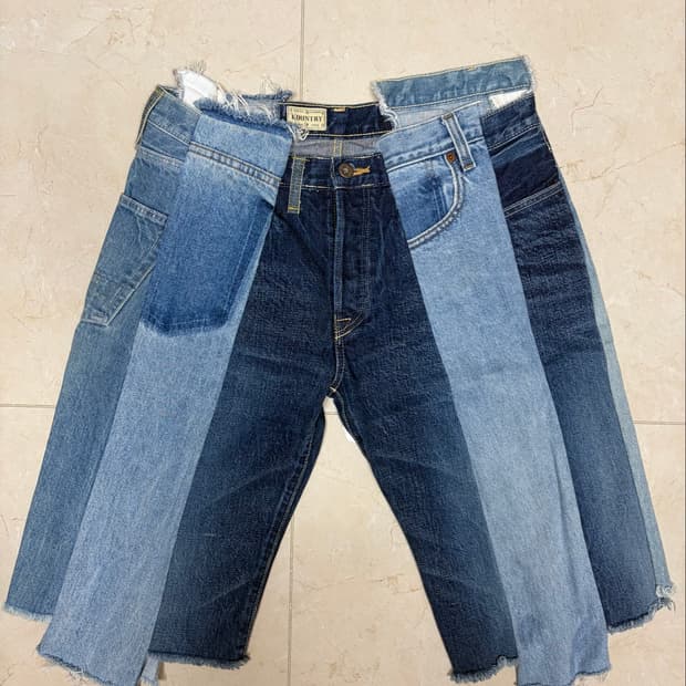캐피탈 데님 반바지 32