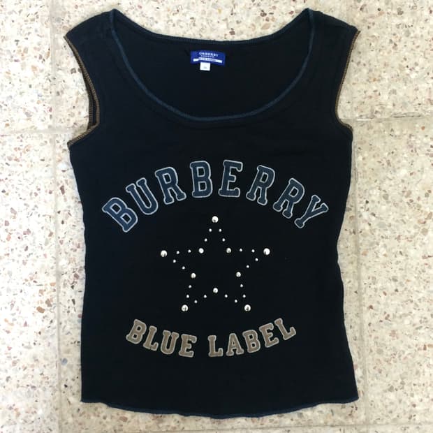 top / burberry blue label
