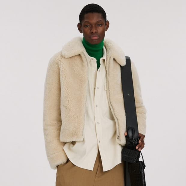 렉토 울 시어링 테디 자켓 L