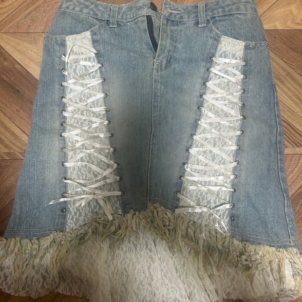 빈티지 데님스커트