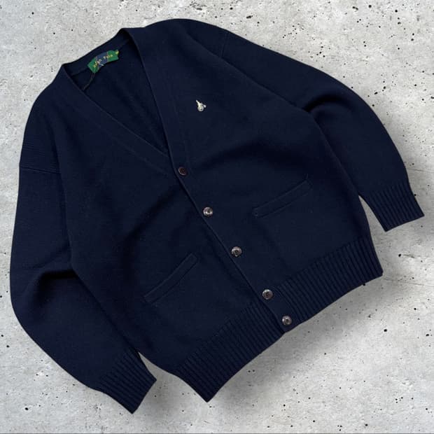 [100] 빈폴 네이비 니트 가디건 D257