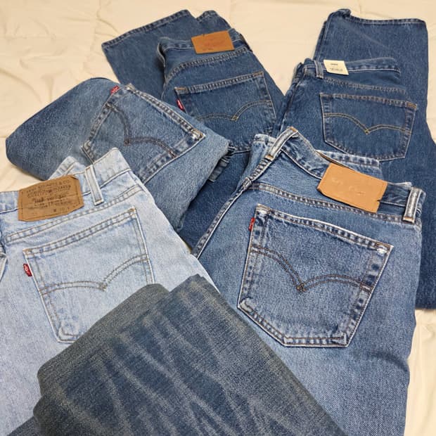 리바이스 립케이지  와이드레그