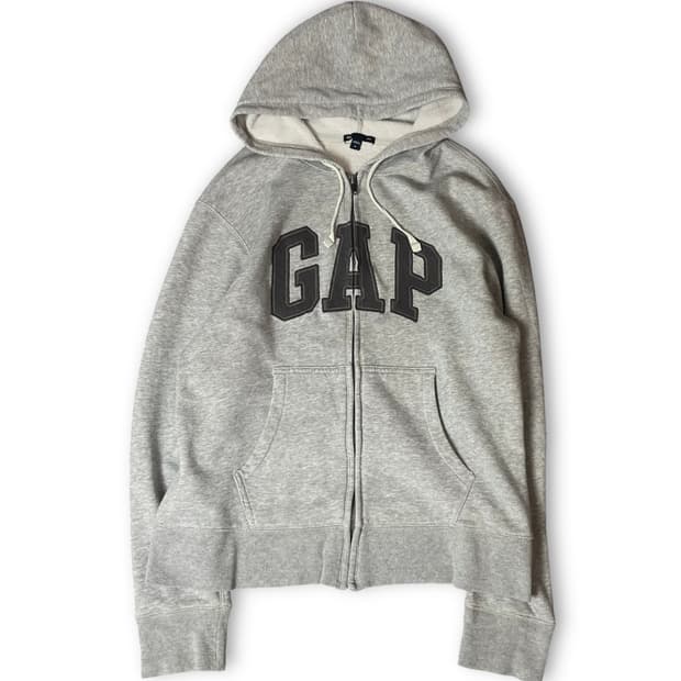 GAP 그레이 후드 집업 M
