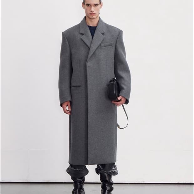 삽니다)렉토 싱글 코트 블랙 그레이 m/L