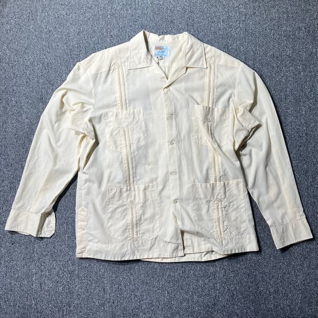 빈티지 쿠바 셔츠 아이보리(100/old-7661)