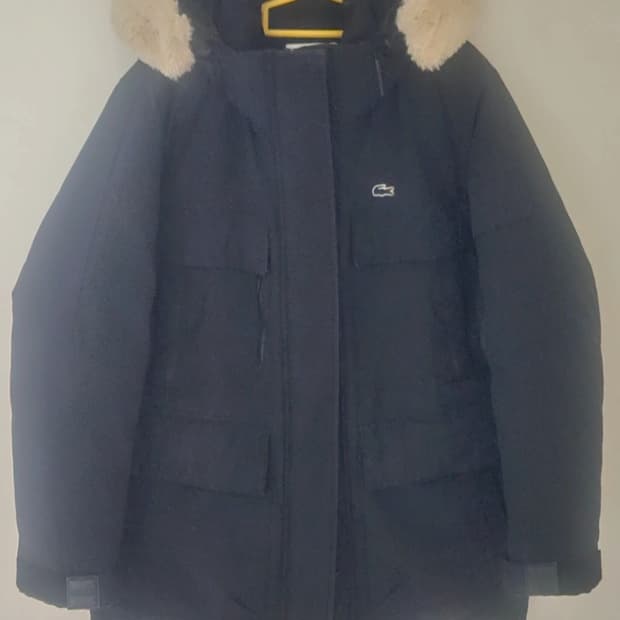라코스테 남성 패딩 점퍼 네이비 38