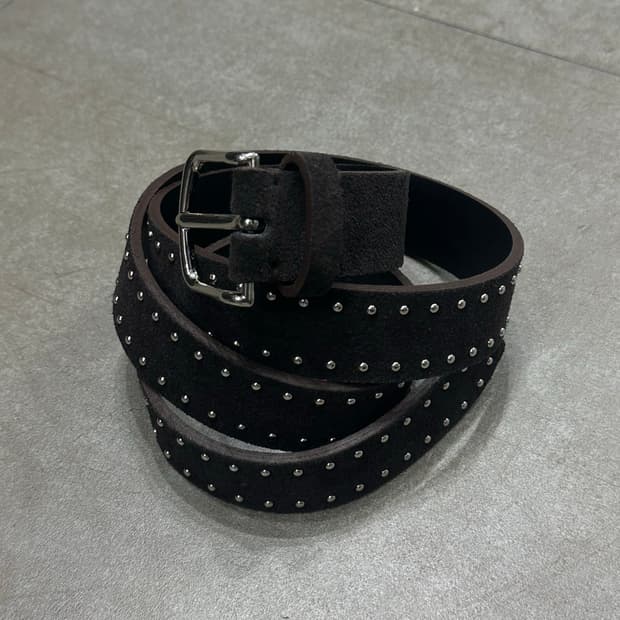 Double stud - 스웨이드 더블 스터드 벨트
