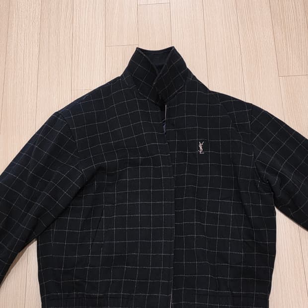 입생로랑 뿌르옴므 울 체크패탄 자켓