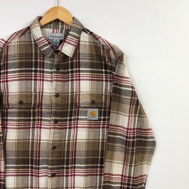 XL 칼하트 체크 워크 남방