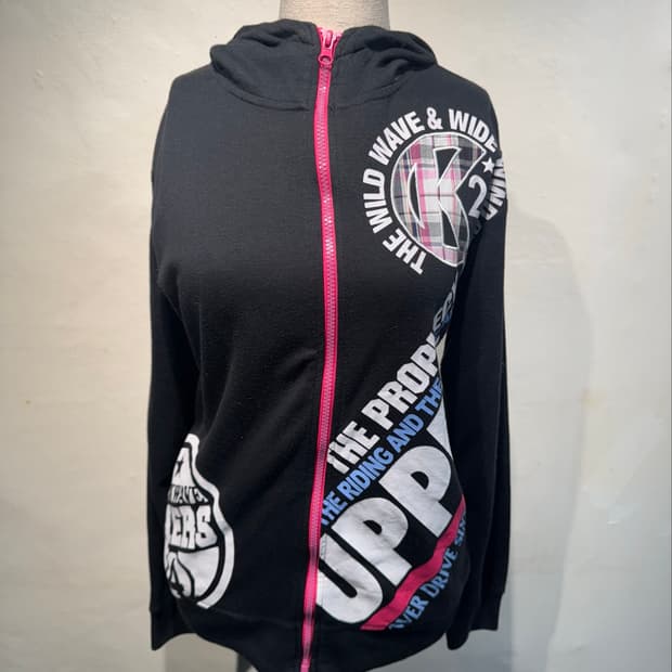 Tartan punk Scene zip up  