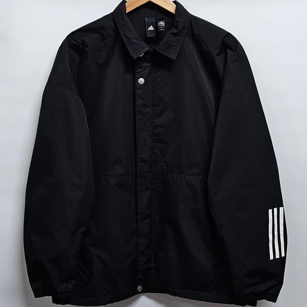 아디다스 삼선 코치 자켓 블랙 L