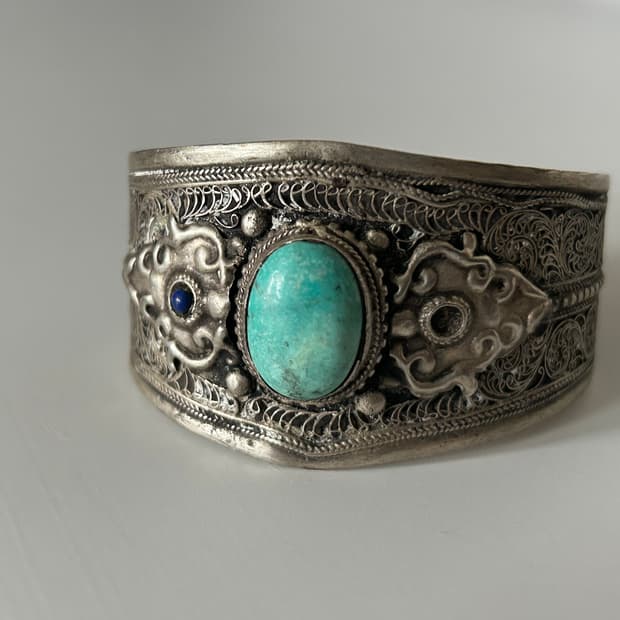 인도 빈티지 터키석 뱅글