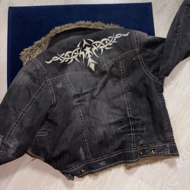 2000s 데님 퍼자켓