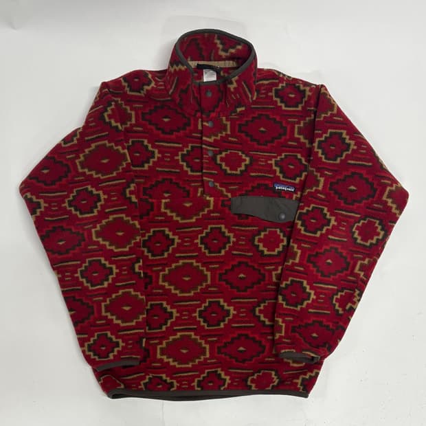 헤비모델)빈티지 신칠라 스냅티 아즈텍패턴 멘즈XS