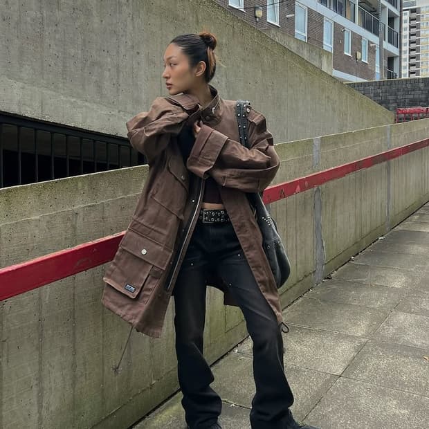 Vacant Archive broner waxed field jacket