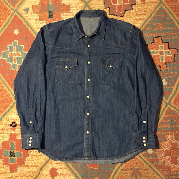 빈티지 웨스턴 데님 셔츠