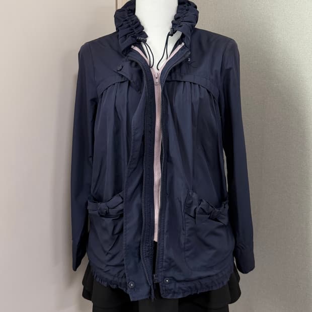 Kumikyoku 쿠미쿄쿠 로걀 리본 바람막이