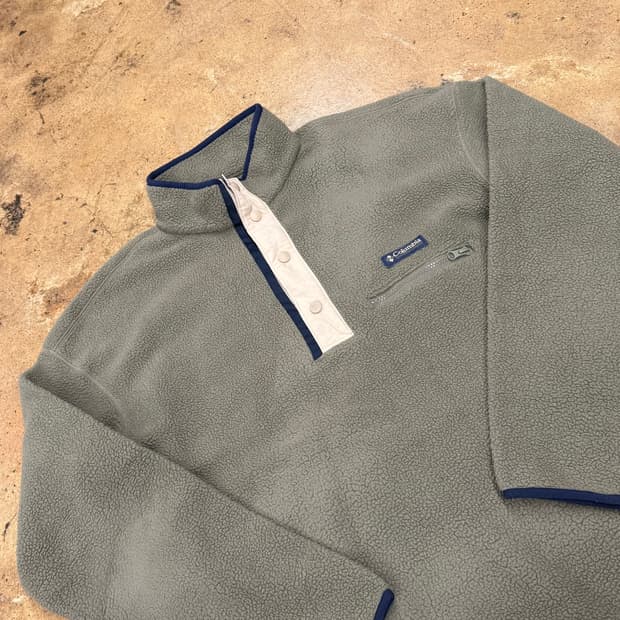 [정품/L] 컬럼비아 플리스 풀오버 그린색상 b19