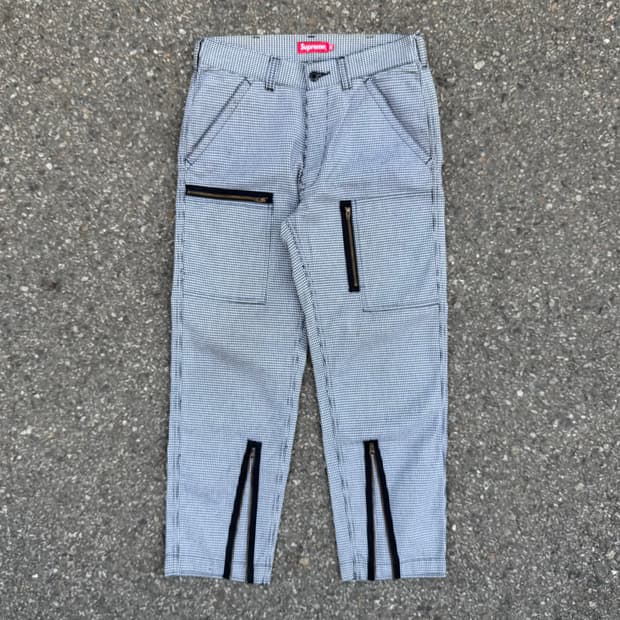 17fw 슈프림 지퍼 본디지 플라이트 팬츠