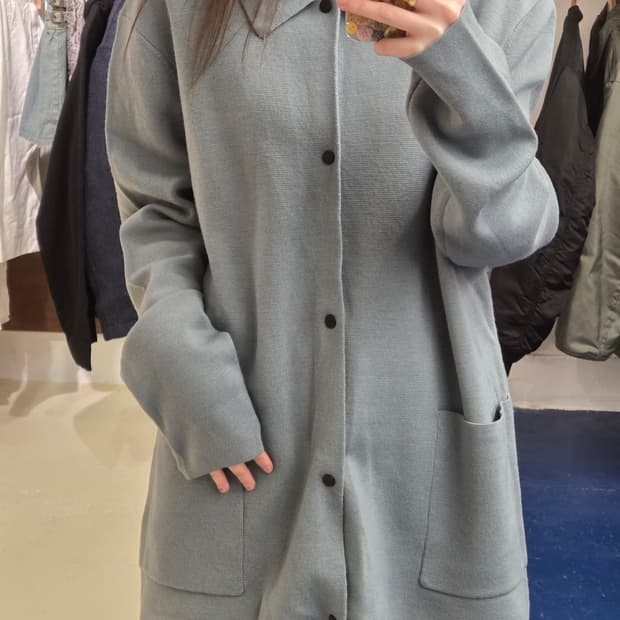 COS 코스 소라컬러 카라 가디건