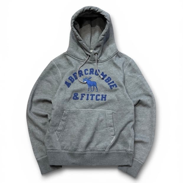 아베크롬비 패치드 그레이 후드 