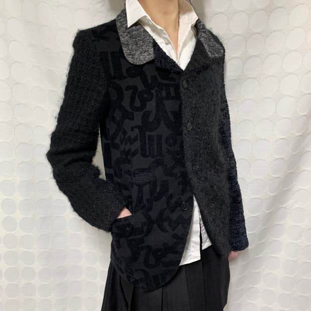 꼼데가르송 옴므 플러스 2012FW 런웨이 패치워크 자켓