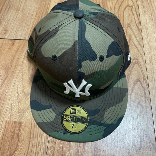 뉴에라 59FIFTY NY 카모 플리스캡 7 3/8
